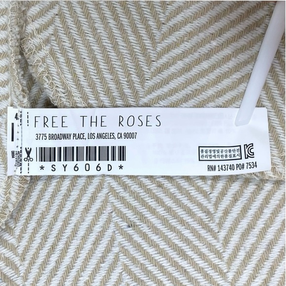 NWT FREE THE ROSES Anthro Herringbone Tweed Fringe Hem A-Line Mini Dress Boho - Picture 15 of 16